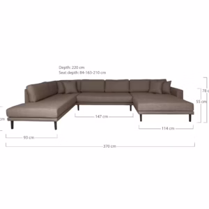 Lido U-Sofa Open End Lido U-Sofa Open End - Image 3