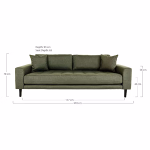Lido 3 Seater Sofa Lido 3 Seater Sofa – Bild 2