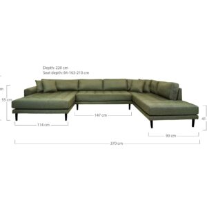 Lido U-Sofa Open End – Bild 2
