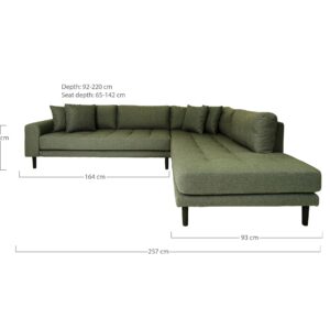Lido Corner Sofa With Open End – Bild 2