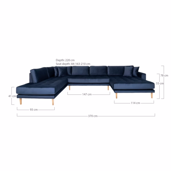 Lido U-Sofa Open End