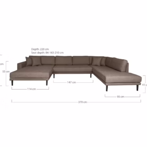 Lido U-Sofa Open End – Bild 2