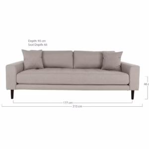 Lido 3 Seater Sofa - Image 4